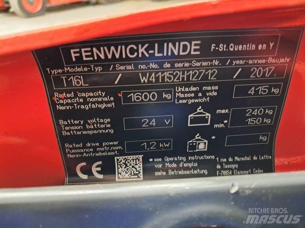 Linde T16L Alacsony emelőkocsi