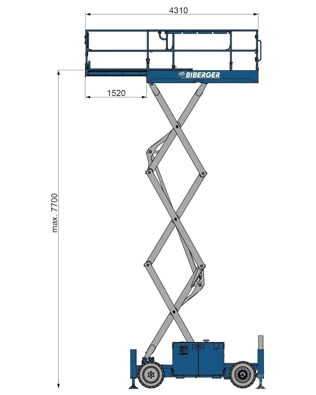 Genie GS 2669 RT Ollós emelők