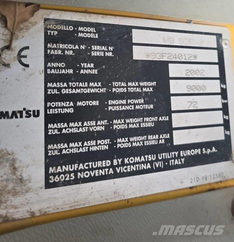 Komatsu WB 93 R-2 Kotrórakodók
