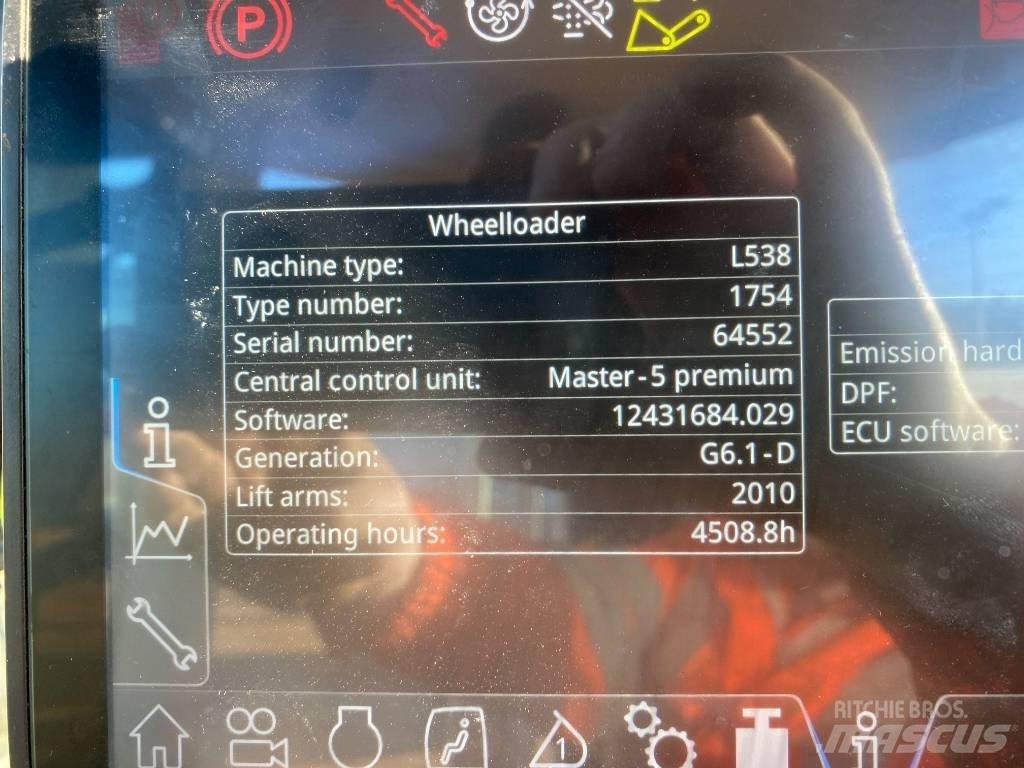 Liebherr L 538 Gumikerekes homlokrakodók