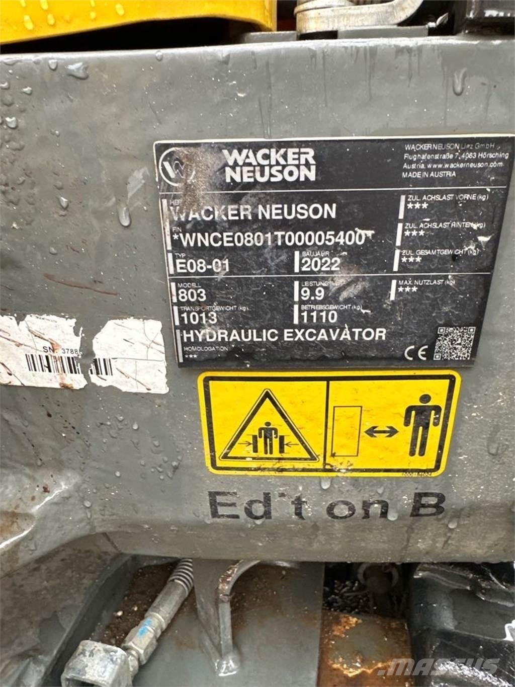 Wacker Neuson 803 Lánctalpas kotrók