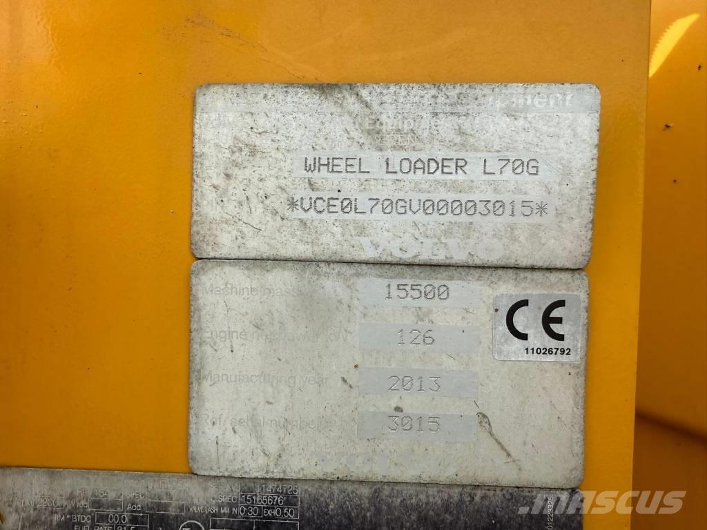 Volvo L 70 G Gumikerekes homlokrakodók