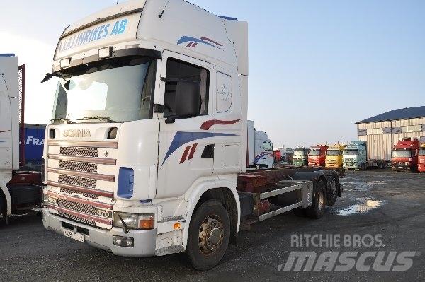 Scania 124 6X2 470 Konténer keretes / Konténeres teherautók