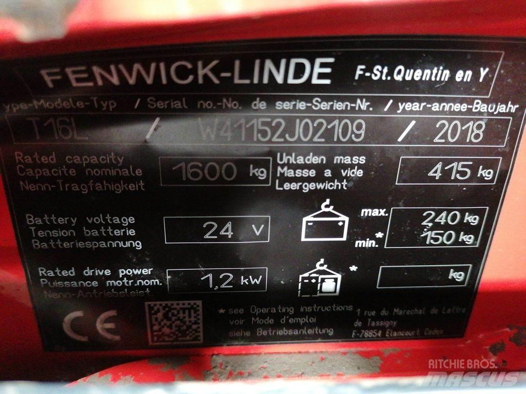 Linde T16L Alacsony emelőkocsi