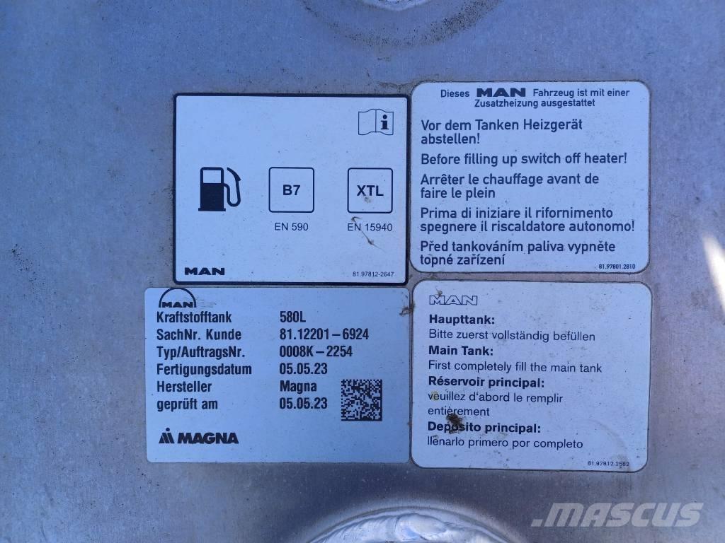MAN Tank 580 liter Üzemanyag- és adaléktartályok