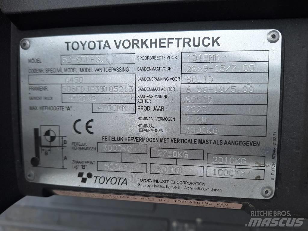 Toyota 52-8 FD F 30 Dízel targoncák
