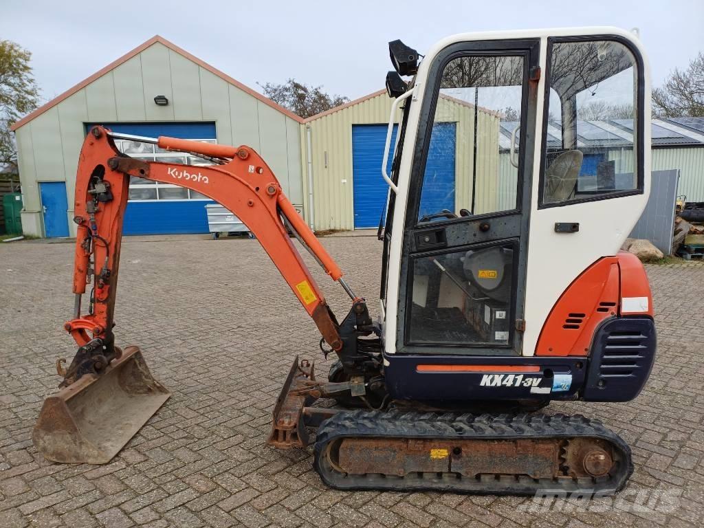 Kubota KX 41-3V Mini kotrók < 7t