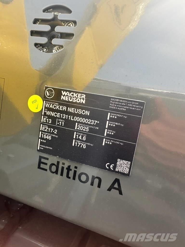 Wacker Neuson EZ 17 Mini kotrók < 7t