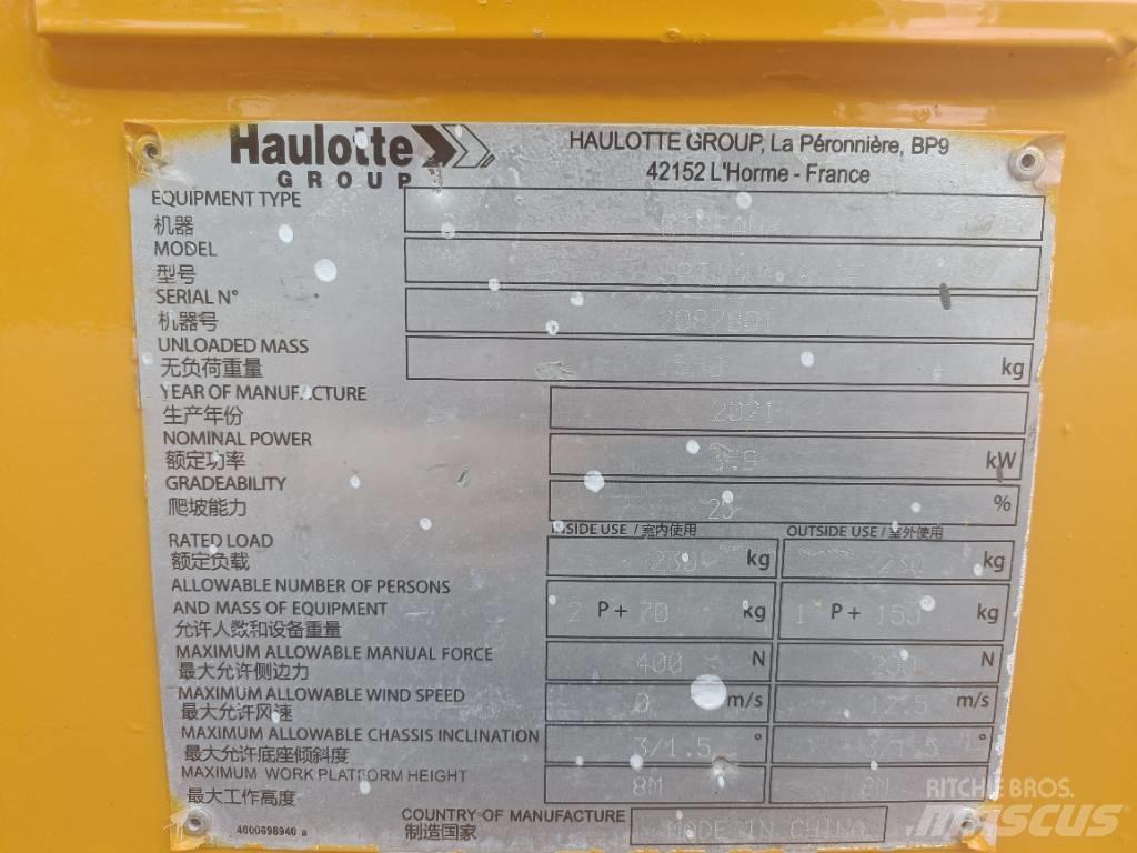 Haulotte OPTIMUM 8 Ollós emelők