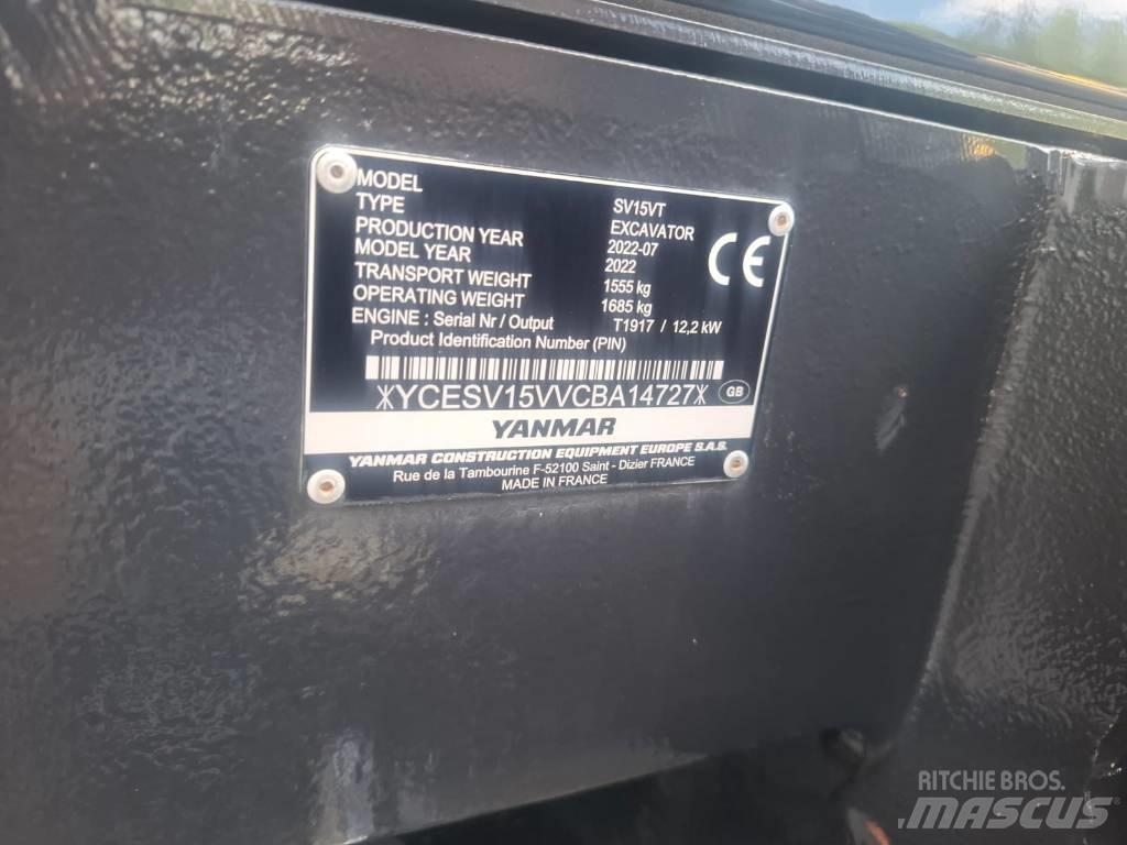 Yanmar SV 15 VT Mini kotrók < 7t