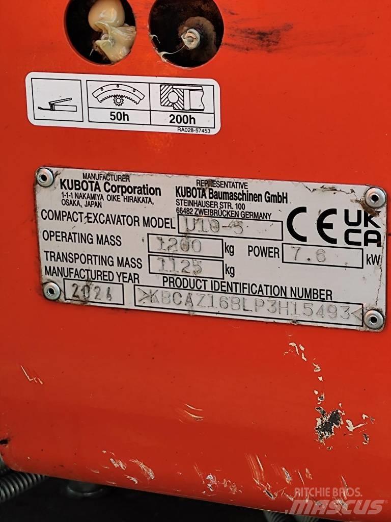 Kubota U 10 Mini kotrók < 7t