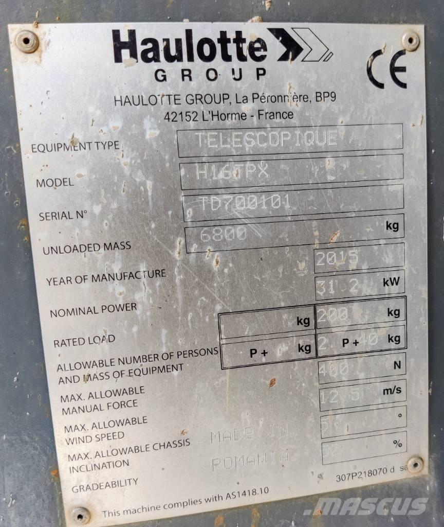 Haulotte H 16 TPX Teleszkópos emelők