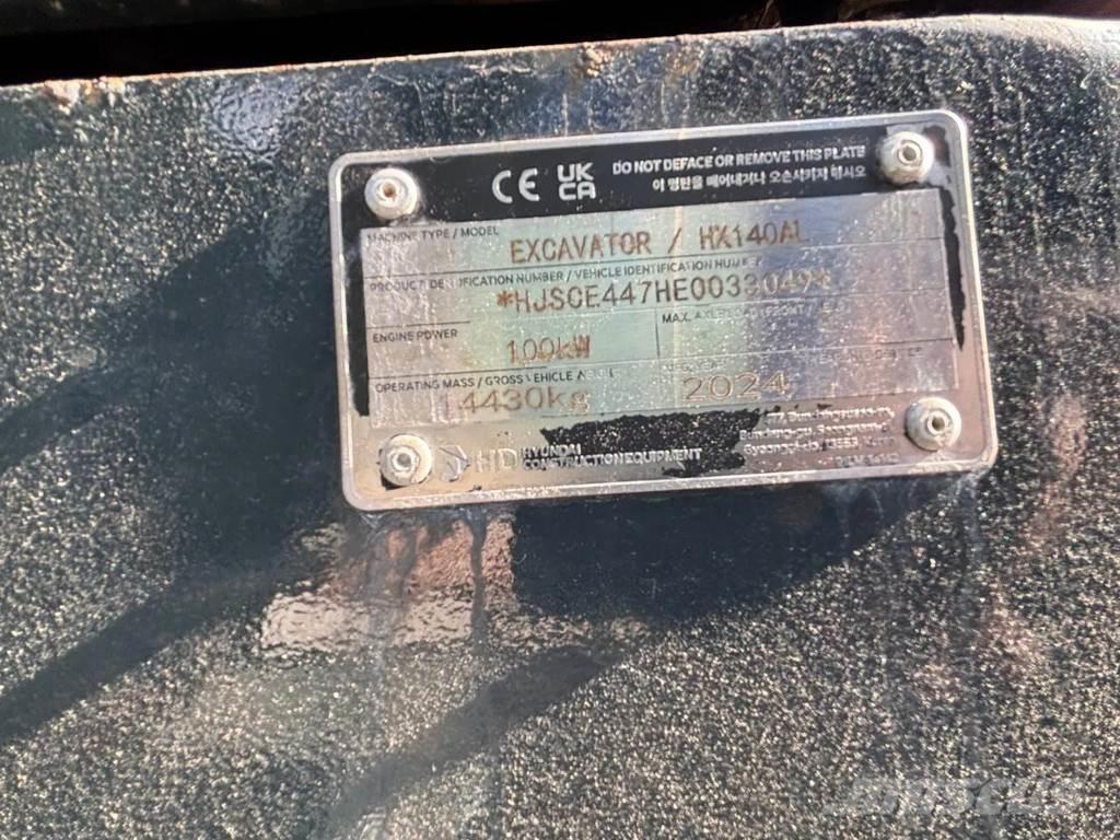 Hyundai HX140AL Lánctalpas kotrók