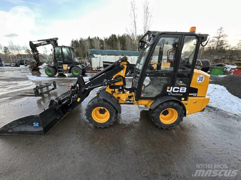JCB 403 PLUS Gumikerekes homlokrakodók