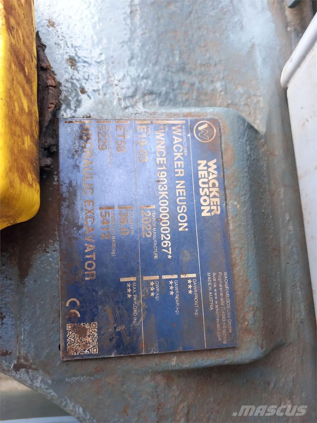 Wacker Neuson ET58 Lánctalpas kotrók