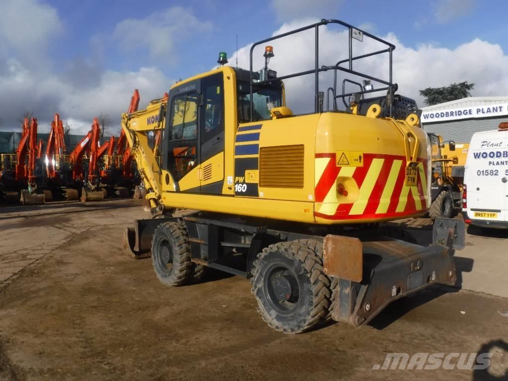 Komatsu PW 160-11 Gumikerekes kotrók