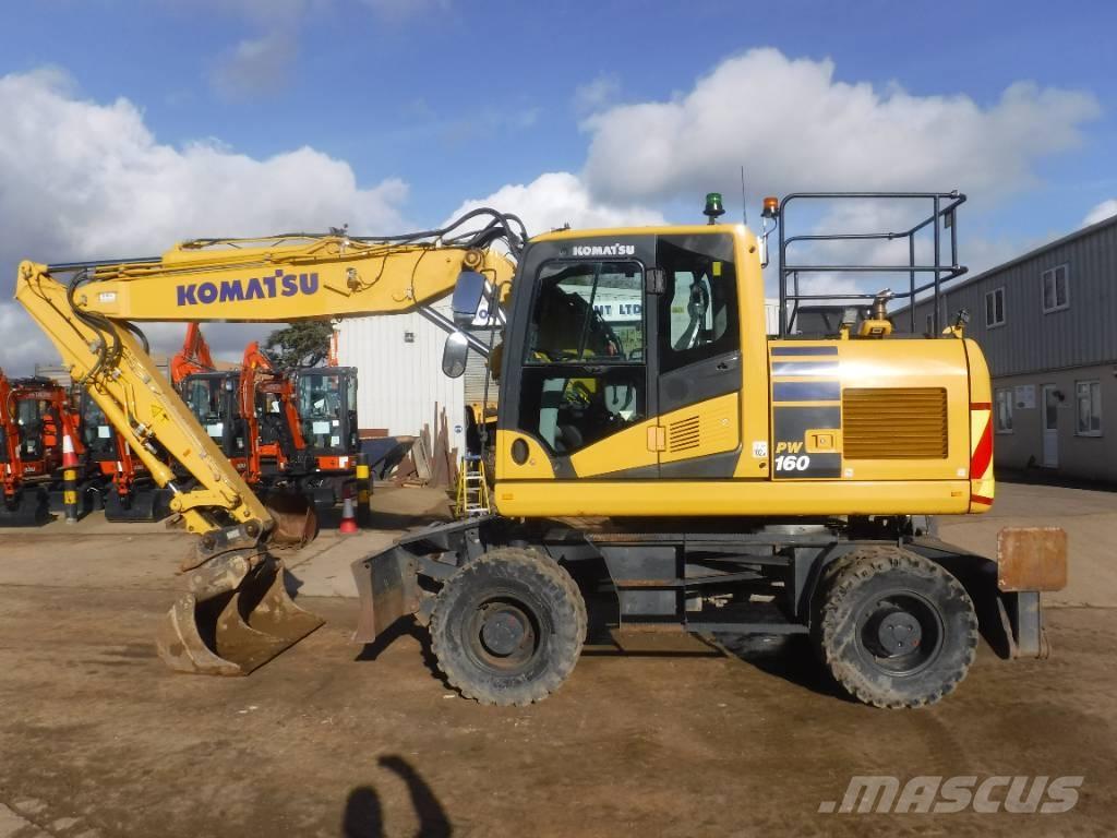 Komatsu PW 160-11 Gumikerekes kotrók