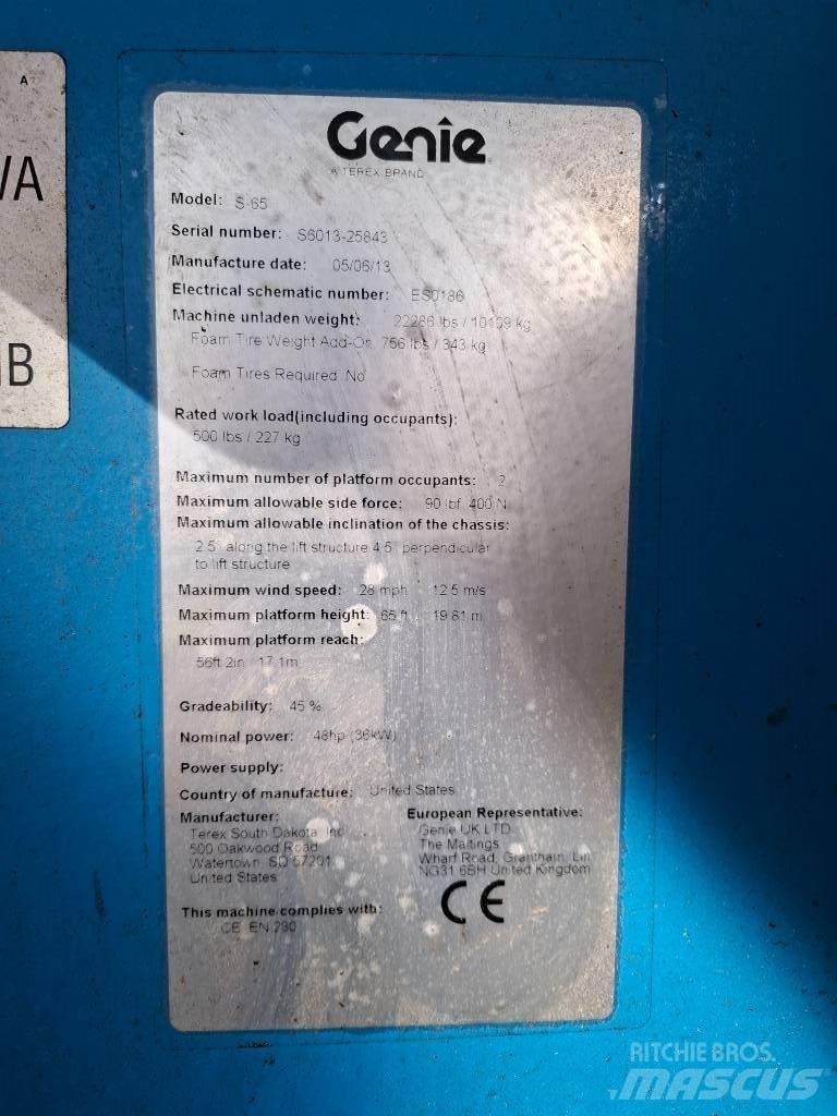 Genie S-65 Teleszkópos emelők