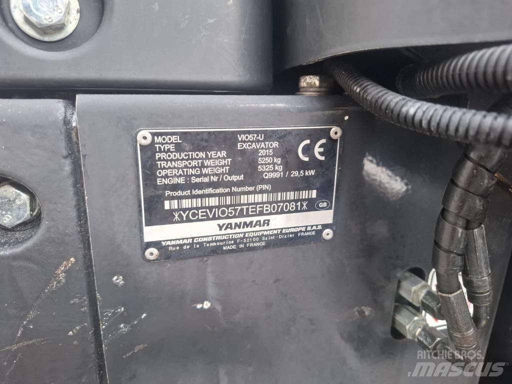 Yanmar Vio 57-U Mini kotrók < 7t