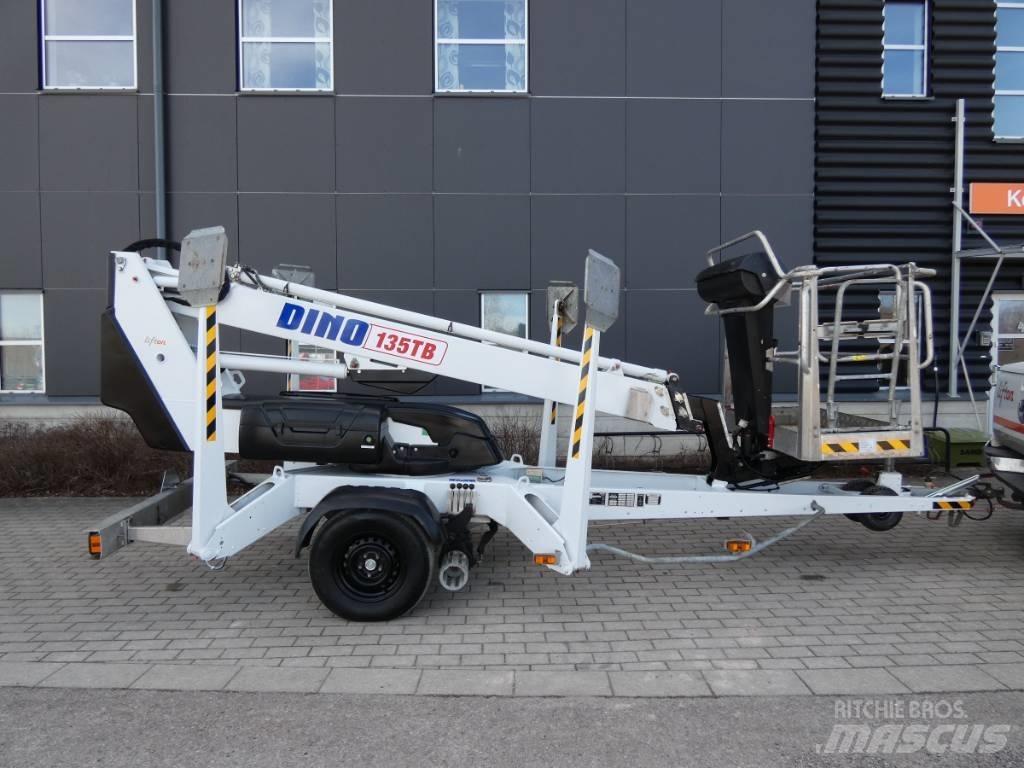 Dino 135 TB Skylift Pótkocsira szerelt emelők és állványok