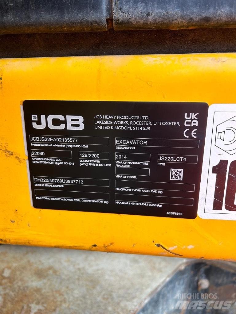 JCB JS 220 LC Lánctalpas kotrók