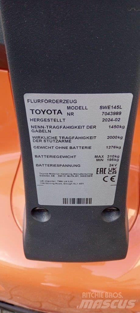 Toyota BT SWE145L Gyalogkíséretű targonca