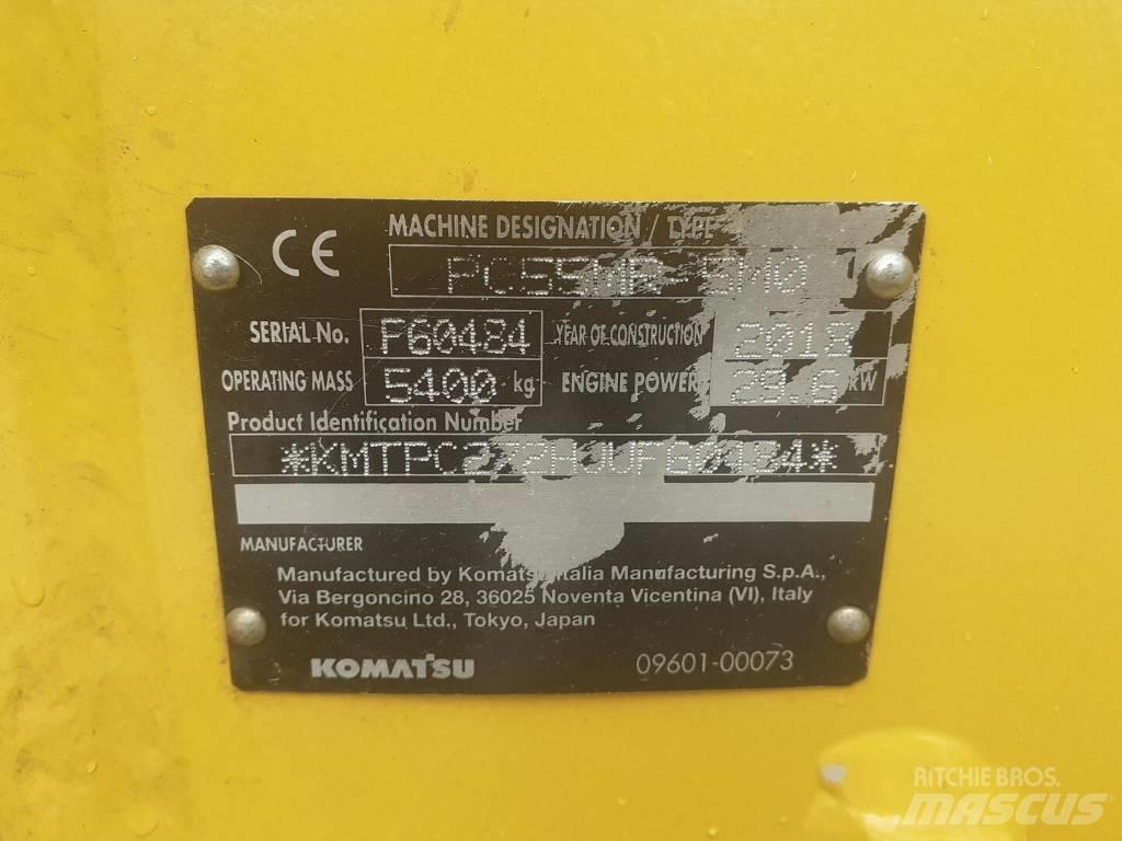 Komatsu PC 55 MR-5 Lánctalpas kotrók