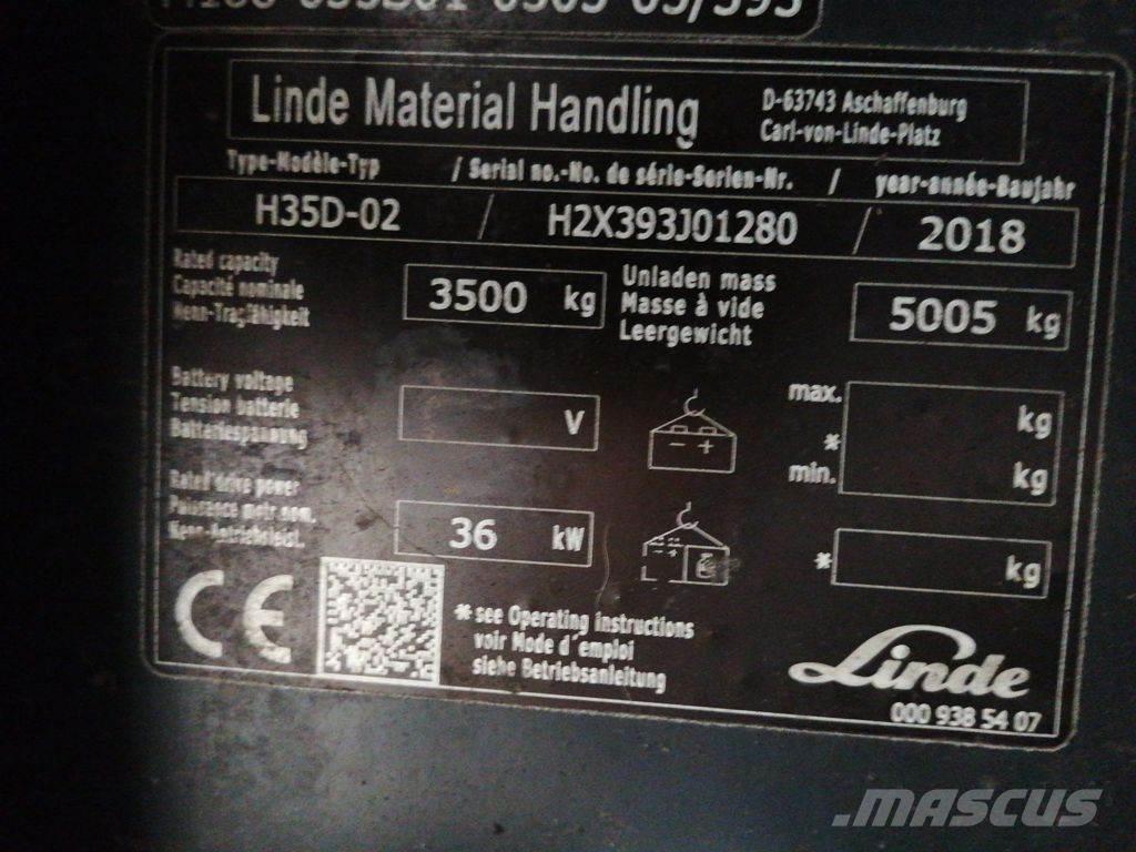 Linde H35D-02 Dízel targoncák