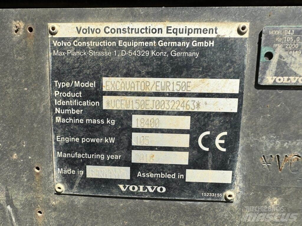 Volvo EWR150E Gumikerekes kotrók
