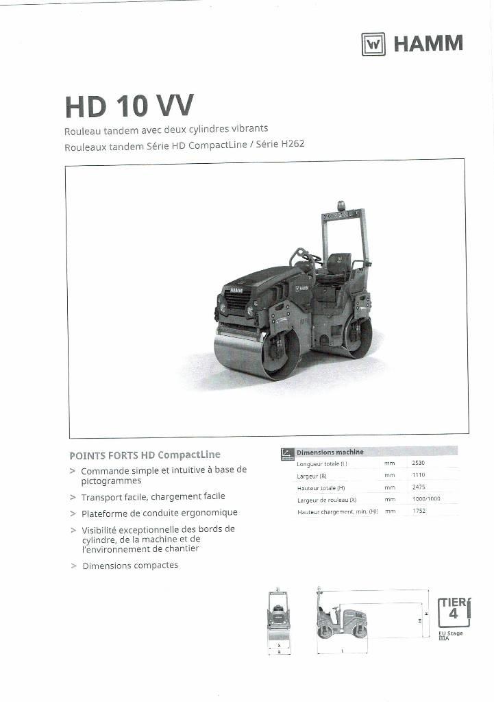Hamm HD 10 VV Ikerdobos hengerek