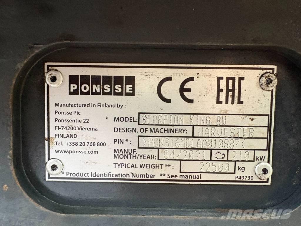 Ponsse Scorpion King Betakarítók