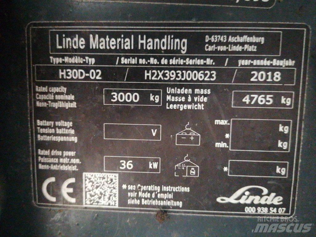 Linde H30D-02 Dízel targoncák