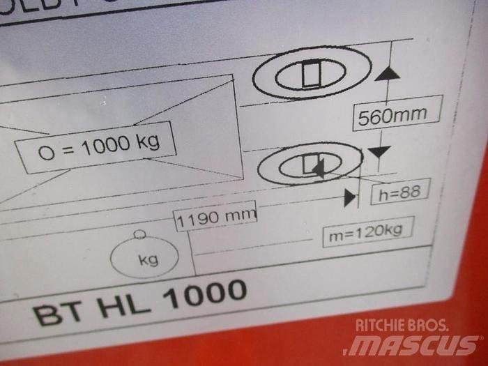 BT HL 1000 Gyalogkíséretű targonca