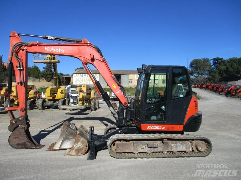 Kubota KX 080-4 Közepes (midi) kotrók 7 t - 12 t