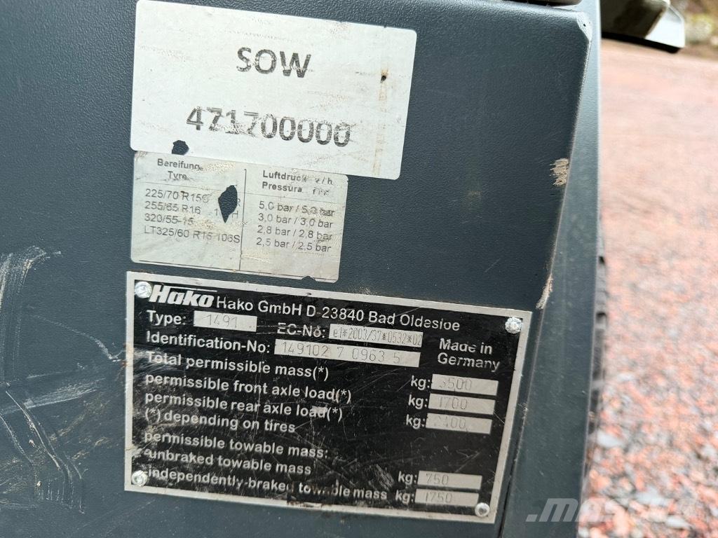 Hako Citymaster 1600 Úttakarító gépek