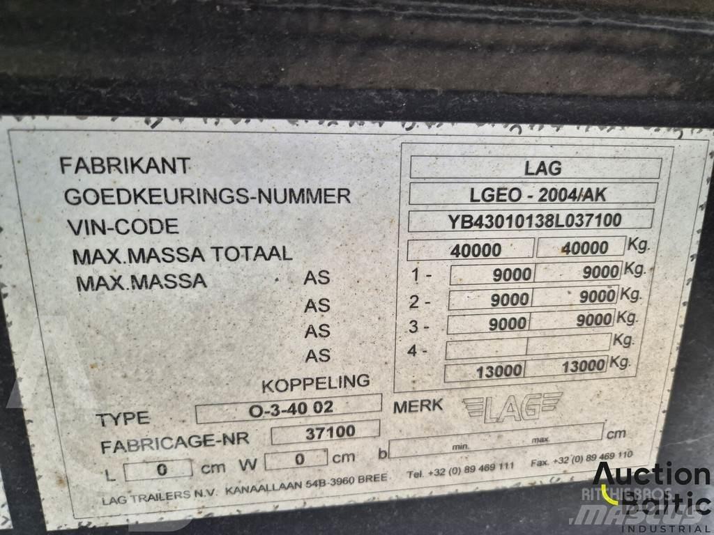 Wabco LAG Elhúzható ponyvás félpótkocsik