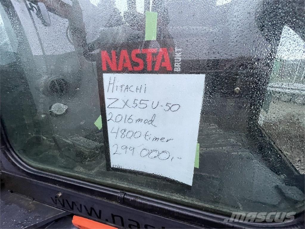 Hitachi ZX55U-5 Mini kotrók < 7t