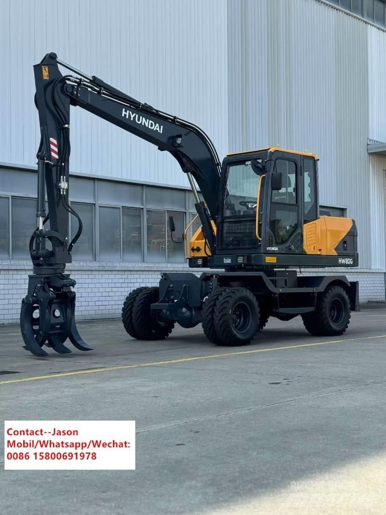 Hyundai HW80 Gumikerekes kotrók