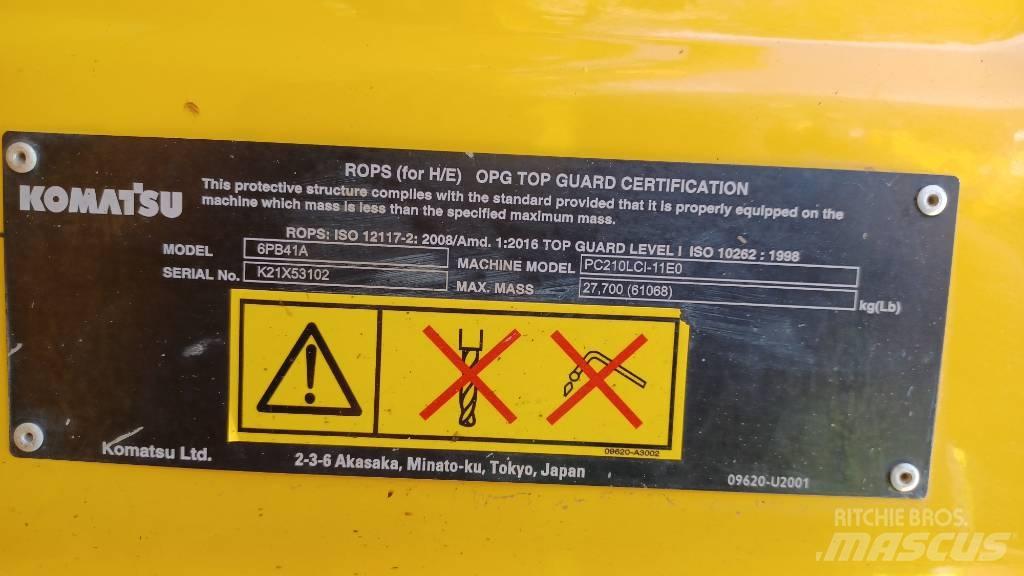 Komatsu PC210LCi-11 Lánctalpas kotrók