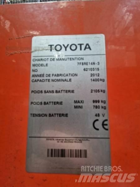 Toyota 7FBRE14N Elektromos gyalogkíséretű targoncák