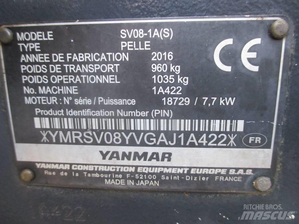 Yanmar SV 08-1 A Mini kotrók < 7t
