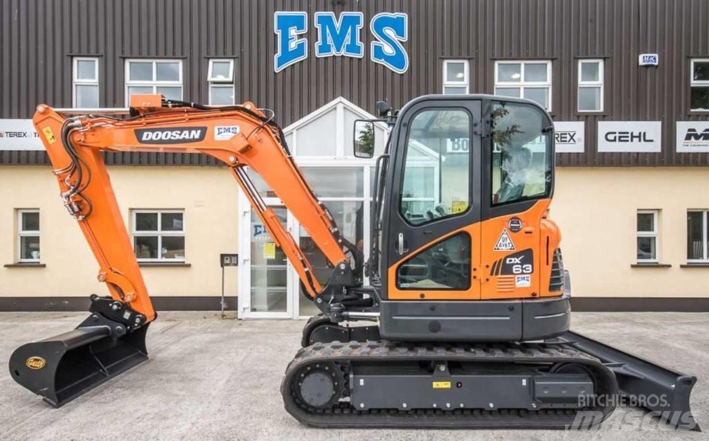 Doosan DX 63-3 Mini kotrók < 7t