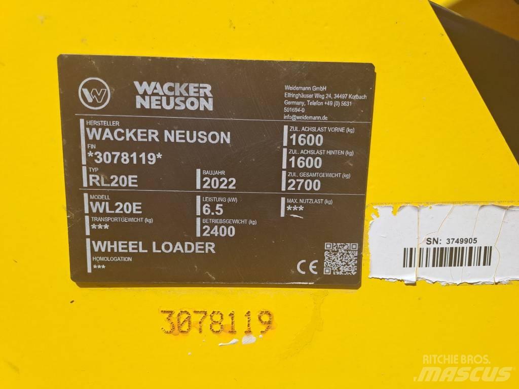 Wacker Neuson WL20e Gumikerekes homlokrakodók