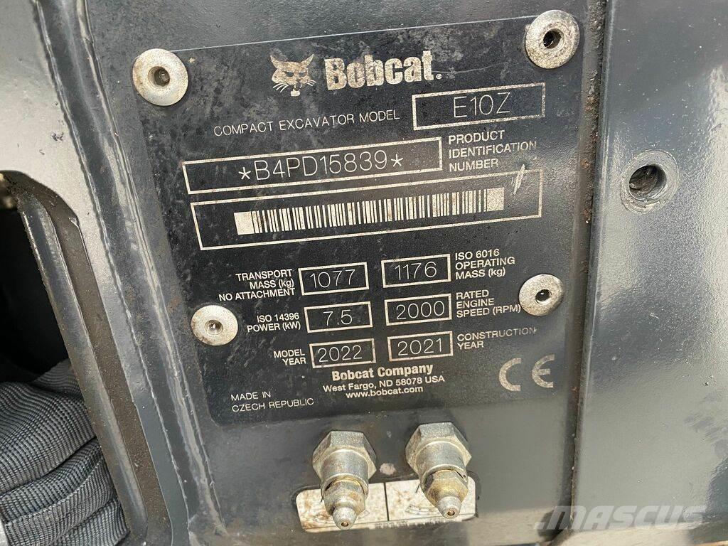 Bobcat e10z 2022 Mini kotrók < 7t