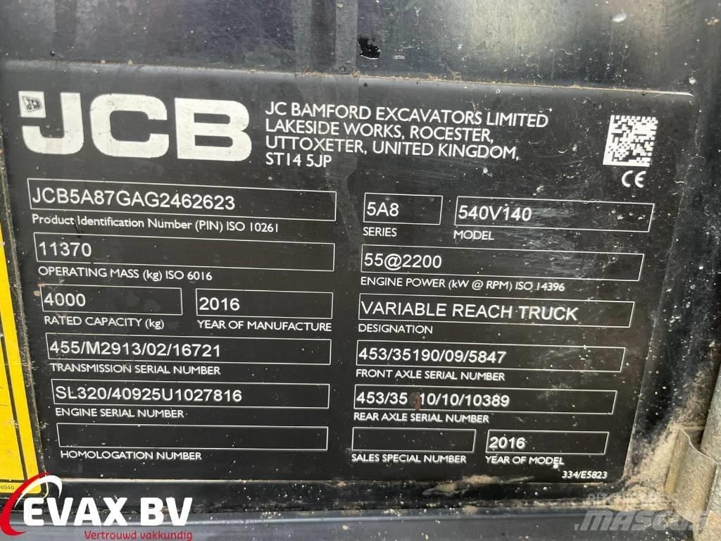 JCB 540-140 Loadall Teleszkópos mezőgazdasági rakodók