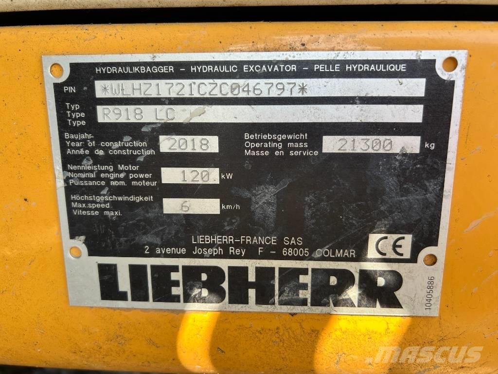 Liebherr R 918 LC Lánctalpas kotrók