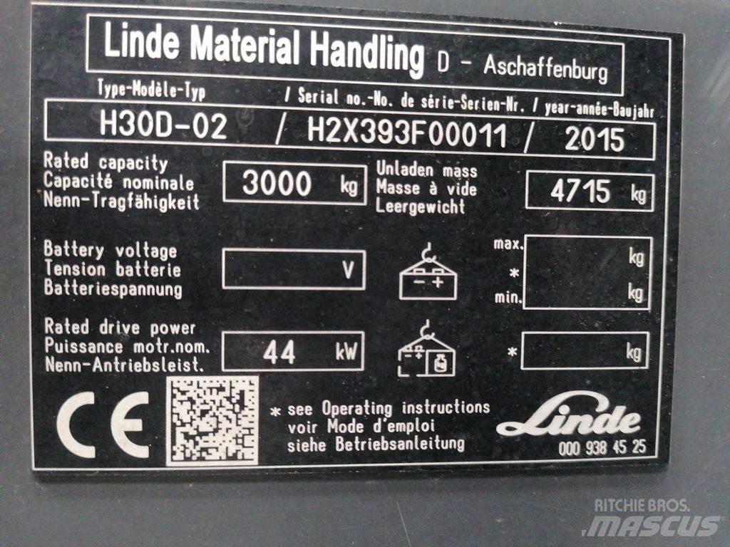 Linde H30D-02 Dízel targoncák