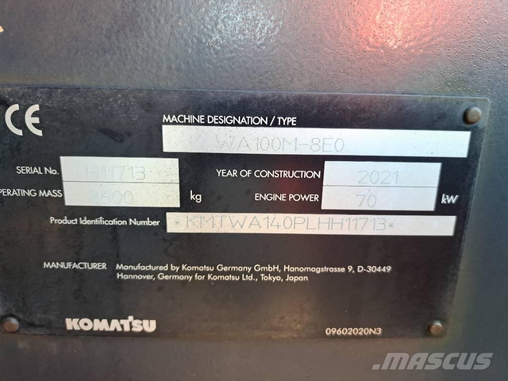 Komatsu WA 100 M-8 Gumikerekes homlokrakodók