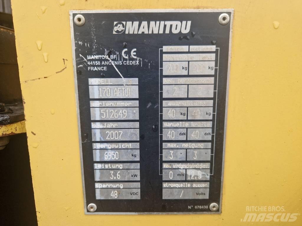 Manitou 170AETJL Karos emelők