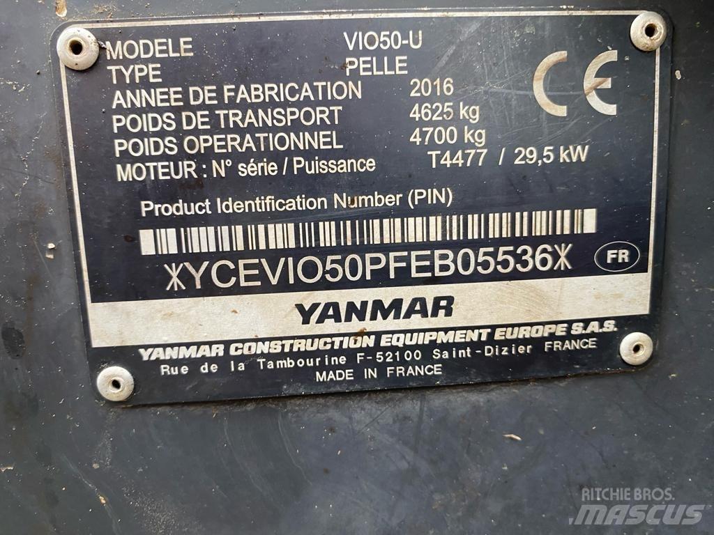 Yanmar Vio 50 U Mini kotrók < 7t